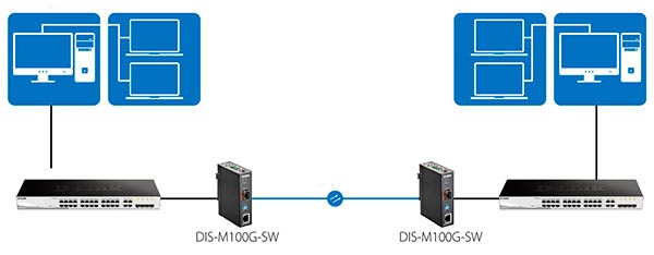 Медіаконвертер DIS-M100G-SW 