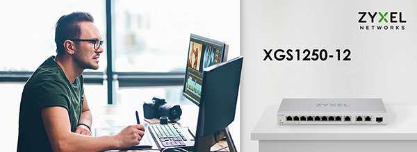 ZyXEL XGS1250-12 - 12 портів, мультигігабіт, веб смарт