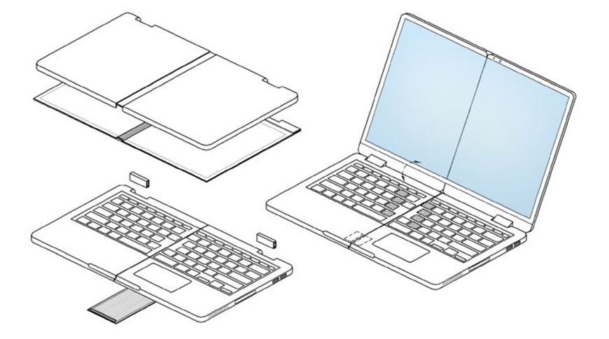 Samsung придумала ноутбук, який можна скласти вчетверо