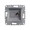 Розетка компьютерная CAT5E RJ45 STP Schneider Asfora сталь (EPH5000162)