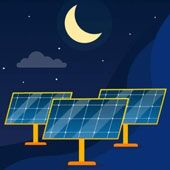 В США разработали солнечные батареи, которые работают ночью