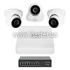 Комплект видеонаблюдения на 3 камеры GreenVision GV-IP-K-W81/03 5MP (LP29478)