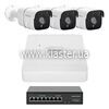Комплект видеонаблюдения на 3 камеры GreenVision GV-IP-K-W86/03 5MP (LP29479)