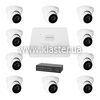 Комплект видеонаблюдения на 9 камер GreenVision GV-IP-K-W77/09 5MP (LP23194)