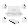 Комплект видеонаблюдения на 4 камеры GreenVision GV-IP-K-W96/4 3MP (LP30515)