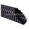 Труба гофрированная ПВХ тяжелая d25/18,2mm с протяжкой темно-серый Kopos (50м)