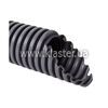 Труба гофрированная ПВХ тяжелая d40/31,2mm с протяжкой темно-серый Kopos (25м)