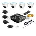 Комплект відеоспостереження  для транспорту CarVision MDVR004/W Kit-4x