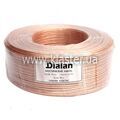 Акустический кабель Dialan CCA 2x1,00 мм прозрачный ПВХ 100 м (002118)