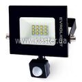 LED прожектор EVROLIGHT 10Вт с датчиком движения EV-10D 6400К
