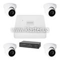 Комплект відеоспостереження на 4 камери GreenVision GV-IP-K-W74/04 5MP (LP23191)
