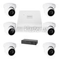 Комплект відеоспостереження на 6 камер GreenVision GV-IP-K-W76/06 5MP (LP23193)
