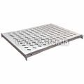 Полиця CMS 19" 600мм, перф, сталь, 2мм, сіра (UA-SH4-600G)