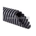 Труба гофрированная ПВХ тяжелая d40/31,2mm с протяжкой темно-серый Kopos (25м)