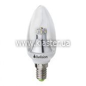 Лампа Bellson LED «Свічка» E14/3W-4000/прозрачный