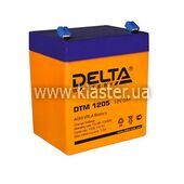 Аккумулятор Delta DTМ 1205, 12 В, 5 Ач, AGM