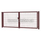 Ворота распашные Заграда из сварной 3D сетки h=1.26м L=3.0 КЧ-8017 (VRT126308017)