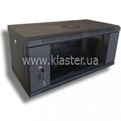 Шкаф серверный настенный Hypernet 6U 600x600 разборный черный (WMNC66-6U-FLAT-AC-BLACK)