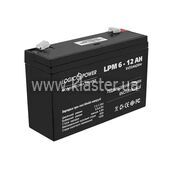Аккумулятор кислотный AGM LogicPower LPM 6V 12Ah (LP4159)