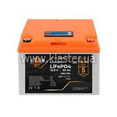 Аккумулятор LogicPower LiFePO4 LCD 12V 30Ah (BMS 50A/25А) пластик (LP20963)