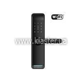 Умный дверной биометрический замок SEVEN LOCK SL-7767BFW black (врезная часть 6068 auto close)