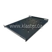 Полка для шкафа Hypernet на 4 точки, глубина 600 (350 мм) черная (FS-60-BLACK)