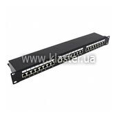 Патч-панель Kingda 19", 24xRJ45, STP, кат.5E, 1U (KD-PP30-STP-C5e-24P)