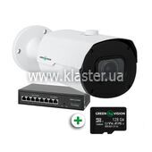 Комплект видеонаблюдения с распознаванием автономеров на 1 IP камеру GreenVision GV-802 (LP23870)