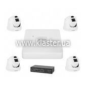 Комплект видеонаблюдения на 4 камеры GreenVision GV-IP-K-W70/04 3MP (LP22861)