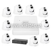 Комплект видеонаблюдения на 9 камер GreenVision GV-IP-K-W72/09 3MP (LP22862)