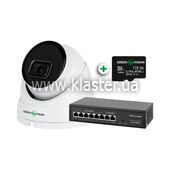 Комплект видеонаблюдения с распознаванием лиц на 1 IP камеру GreenVision GV-803 (LP23871)