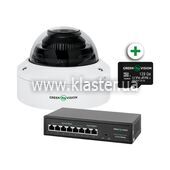 Комплект видеонаблюдения с распознаванием лиц на 1 IP камеру GreenVision GV-804 (LP23867)