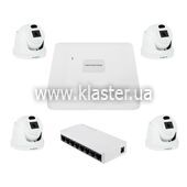 Комплект видеонаблюдения на 4 камеры GreenVision GV-IP-K-W96/4 3MP (LP30515)
