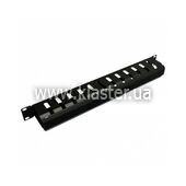 Кабельний органайзер CMS 1U метал перф black (UA-CMS-CM-04BK)