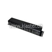 Кабельний органайзер CMS 2U метал перф black (UA-CMS-CM-08BK)