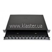Патч-панель CMS 24 порти 12 SCDuplex, порожня (UA-FOPE12SCD-B)