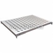 Полка CMS 19" 600мм, перф, сталь, 2мм, серая (UA-SH4-600G)