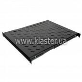 Полка CMS 19" 650мм, перф, сталь, 2мм, черная (UA-SH4-650B)