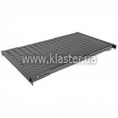 Полка CMS 19" 850мм, перф, сталь, 2мм, черная (UA-SH4-850B)