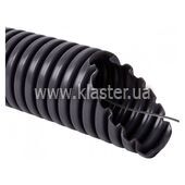 Труба гофрированная ПВХ тяжелая d25/18,2mm с протяжкой черный Kopos (50м)