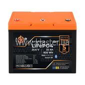 Акумулятор LogicPower LiFePO4 25,6V - 32Ah (820Wh) (BMS 40A/32А) пластик Smart BT (LP29992)
