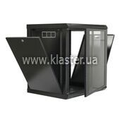 Комутаційна шафа CMS 12U 600х500х640 L-type скло акрил чорний (UA-MGSW1L125B)