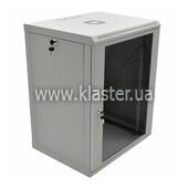 Коммутационный шкаф CMS 18U 600х600х907 L-type стекло акрил серый (UA-MGSW1L186G)
