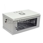 Комутаційна шафа CMS 6U 600х500х373 L-type скло акрил сірий (UA-MGSW1L65G)