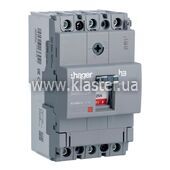 Автоматический выключатель Hager x160 In=40А 3п 18kA Тфикс/Мфикс (HDA040L)