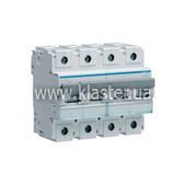 Автоматический выключатель Hager 4P 10kA C-80A 6M (HLF480S)