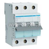 Автоматический выключатель Hager 3P 6kA C-16A 3M (MCN316)