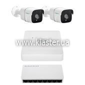 Комплект видеонаблюдения GreenVision на 2 камеры GV-IP-K-W97/2 4MP
