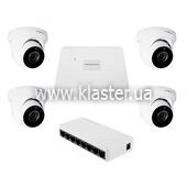 Комплект видеонаблюдения GreenVision на 2 камеры GV-IP-K-W95/5MP