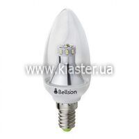 Лампа Bellson LED «Свічка» E14/3W-4000/прозрачный